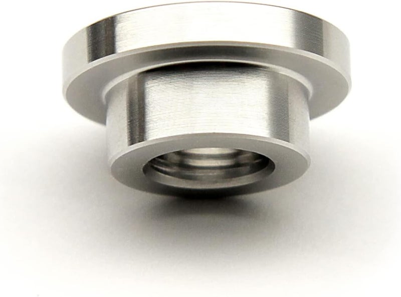 AdaptorMount G 1/8" (BSPP) Stainless Steel 304 Female Threaded Stepped Weld Bung Mounting Fitting (OD 5/8") with Top Head (OD 0.8") - Image 1